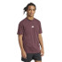 Camiseta adidas Small Logo Sj Hombre Granate/Blanco