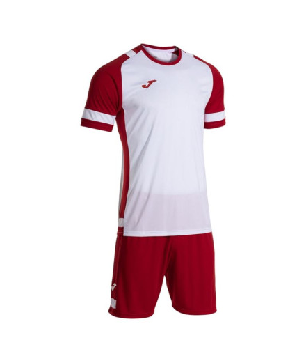 Conjunto de Fútbol Joma Lider Blanco Rojo Niño