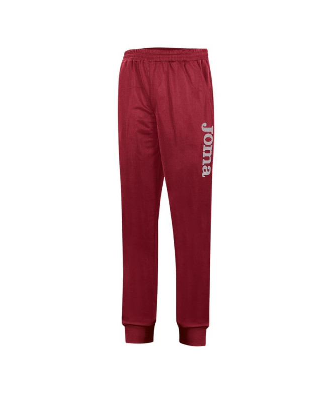 Pantalón Joma Polyfleece Suez Burdeos