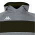 Sudadera Kappa Daccio Hombre Gris Melange/Negro