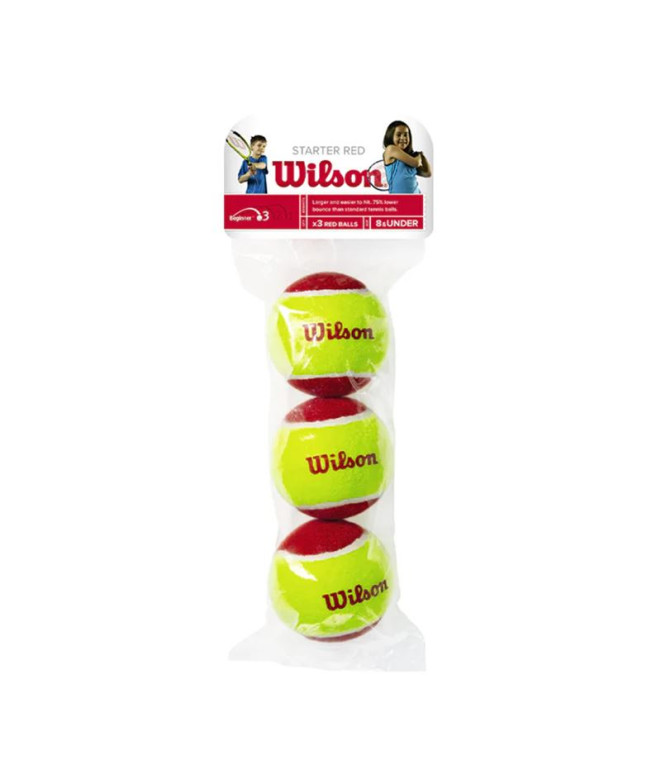 Pelotas de Tenis Wilson Starter Red Tball 3...