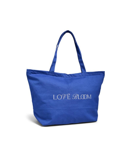 Bolsa Pieces Pcsina Canvas Shopper Beaucoup Blue Mujer