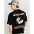Camiseta Jack & Jones Jcodynamic Dust Ss Crew Neck Ln Hombre Negro
