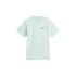 Camiseta Vans Left Chest Logo Em Hint Of Mint Mujer
