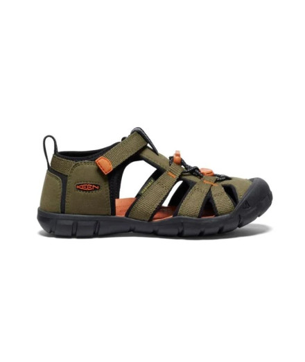 Sandalias Keen Seacamp II Cnx Infantil Verde Oliva