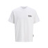 Camiseta Jack and Jones Jcodynamic Dust Ss Crew Neck Ln Hombre Blanco Brillante