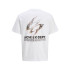 Camiseta Jack and Jones Jcodynamic Dust Ss Crew Neck Ln Hombre Blanco Brillante
