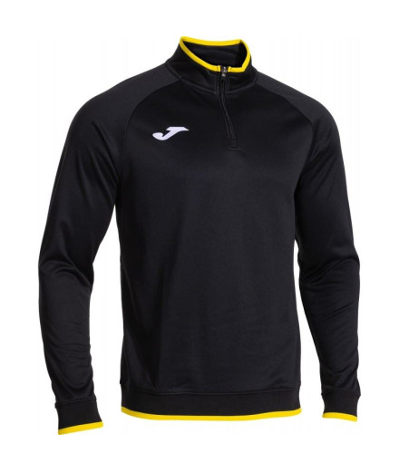 Sudadera Joma Combi Premium Negro Amarillo Niño