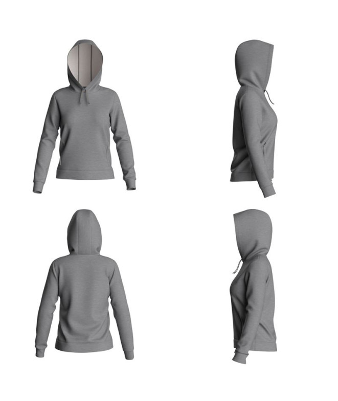 Sudadera Kappa Jalva Mujer Grey Md