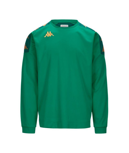 Sudadera Fitness Kappa Gaverno Hombre Green/Green Galapagos