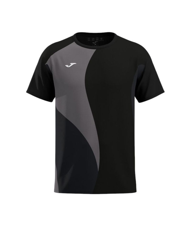 Camiseta De Tenis Joma Torneo Negro Antracita Niño
