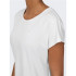 Camiseta Only Onpaubree Life On Ss Bat Loose Mujer Cloud Dancer