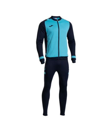 Chándal Joma Lider Turquesa Flúor Dark Navy Niño