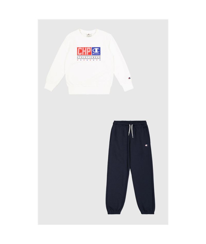 Chandal Champion Crewneck Sweatsuit Niño Blanco...