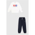 Chandal Champion Crewneck Sweatsuit Niño Blanco Azul