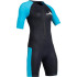 Mono pieza Cressi Tiburon Shorty 2Mm  Mujer Negro-Aguamarina