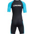 Mono pieza Cressi Tiburon Shorty 2Mm  Mujer Negro-Aguamarina