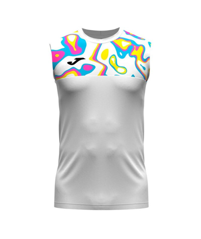 Camiseta De Tenis Joma Torneo Capsule Blanco...