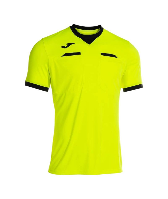 Camiseta Joma Referee Hombre Amarillo Fluor/Negro