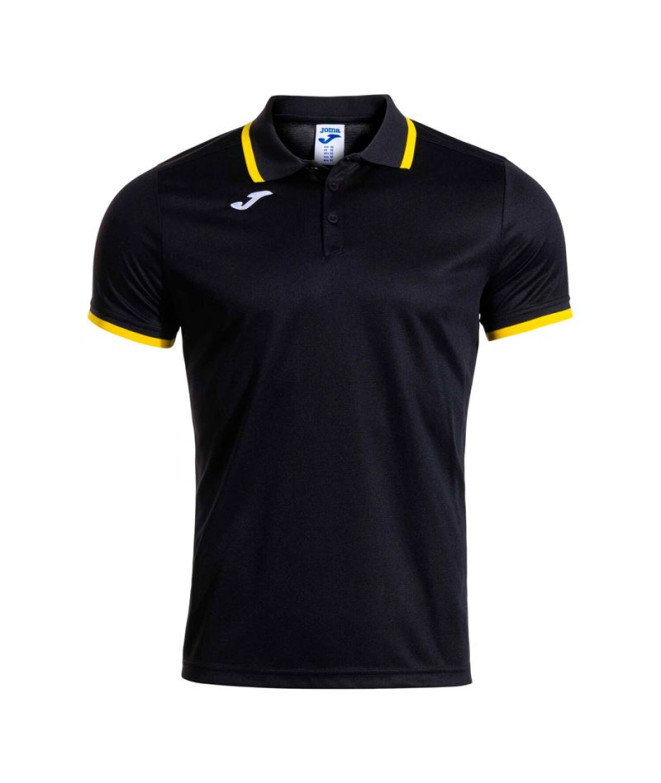 Polo Joma Combi Premium Negro Amarillo Niño