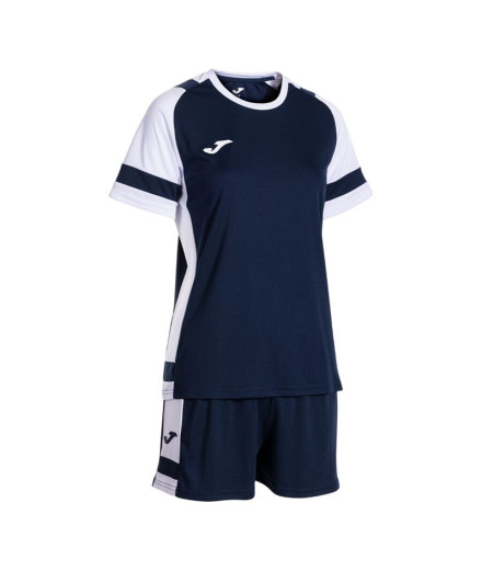 Conjunto de Fútbol Joma Lider Mujer Azul oscuro/Blanco