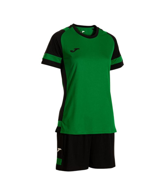 Conjunto de Fútbol Joma Lider Mujer Verde/Negro