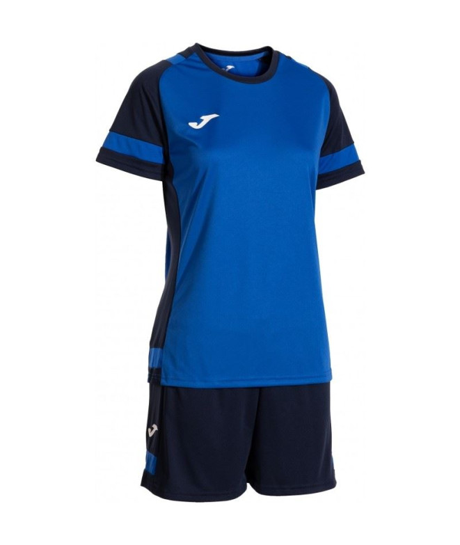 Conjunto de Fútbol Joma Lider Mujer Royal/Azul...
