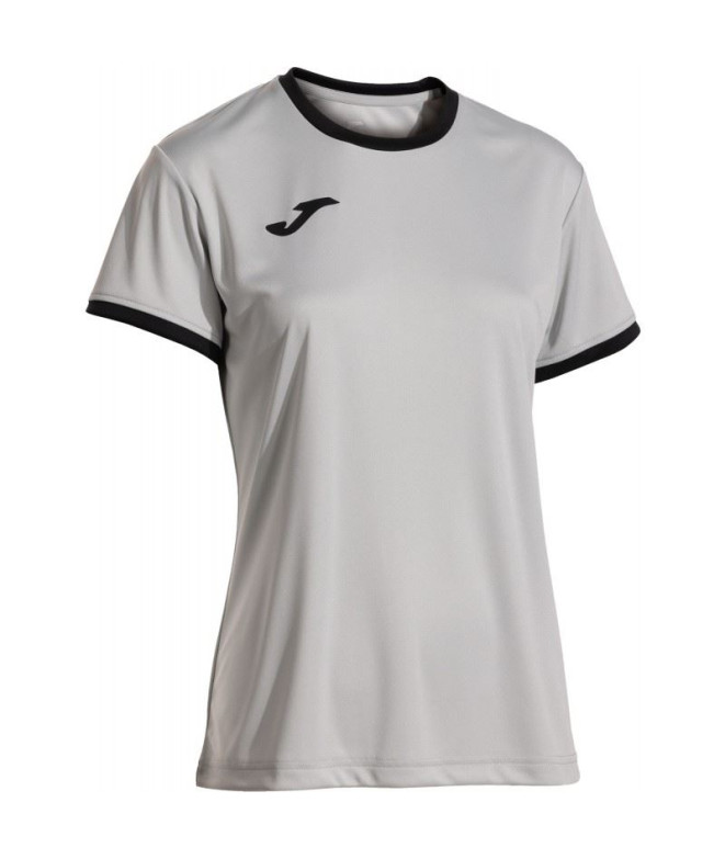 Camiseta Joma Combi Premium Mujer Gris/Negro