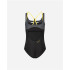 Bañador de Natación Aquarapida Costume Intero Black/Black Mujer