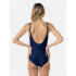 Bañador de Natación Aquarapid Costume Intero Mujer Azul Oscuro