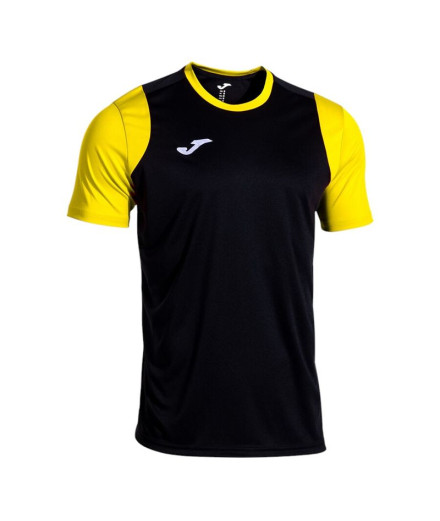 Camiseta Joma Cancha Negro Amarillo Hombre