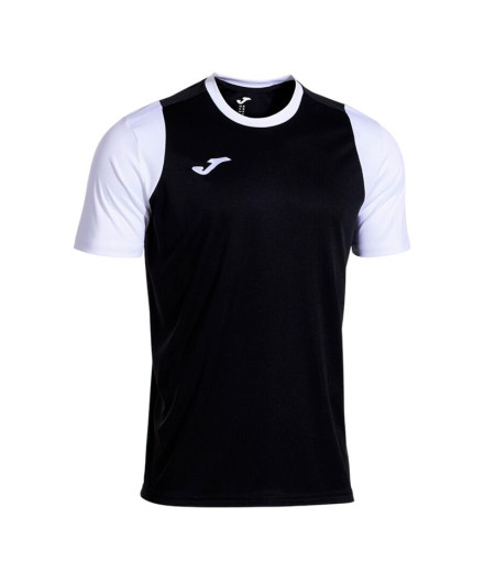 Camiseta Joma Cancha Negro Blanco Niño