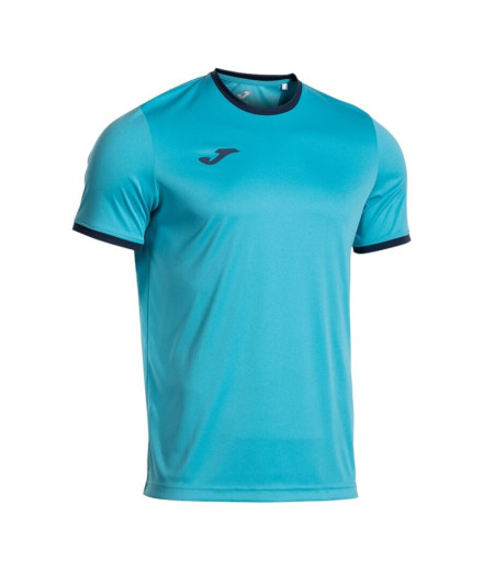Camiseta Joma Combi Premium Turquesa Flúor Dark Navy Niño