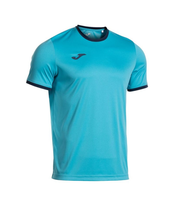 Camiseta Joma Combi Premium Turquesa Flúor Dark...
