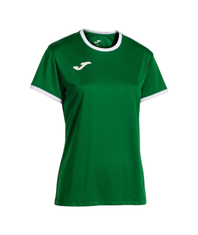 Camiseta Joma Combi Premium Verde Blanco Mujer
