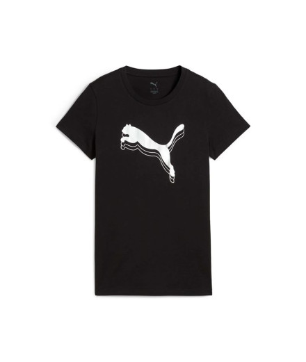 Camiseta Puma Essentials Metallic Mujer Negro