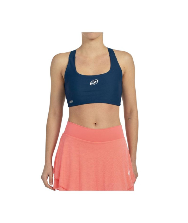 Top de Padel Bullpadel Eleve 25V Mujer Azul Tinta