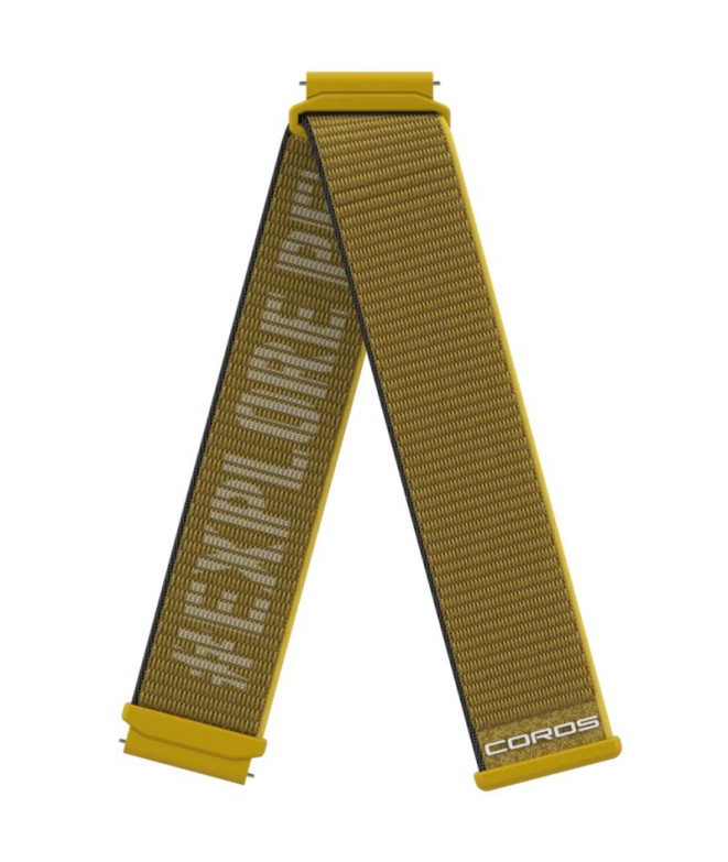 Banda de reloj Coros 22Mm Nylon Band Amarillo...