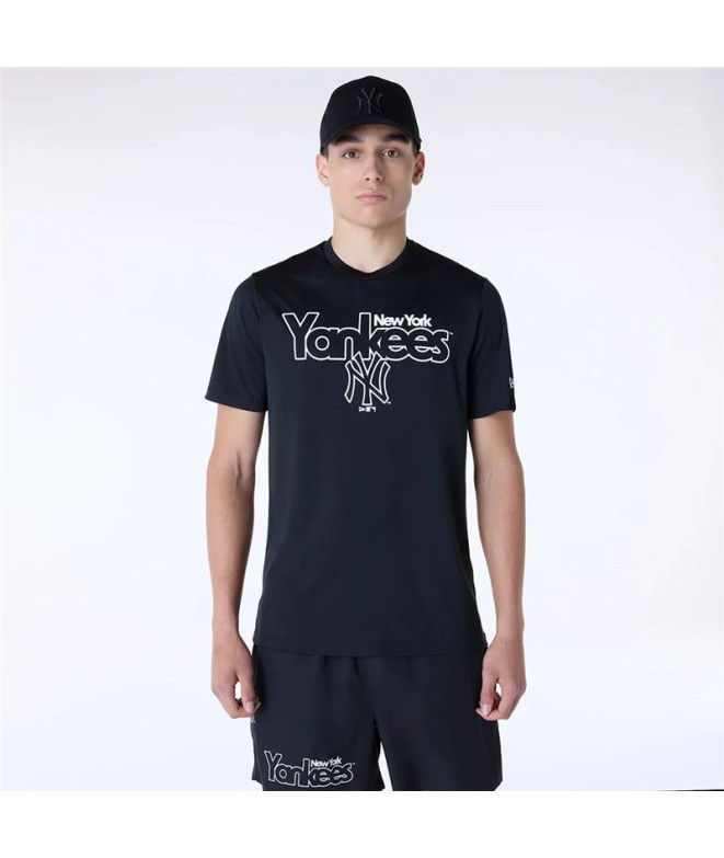 Camiseta New Era New York Yankees MLB Hombre Negro