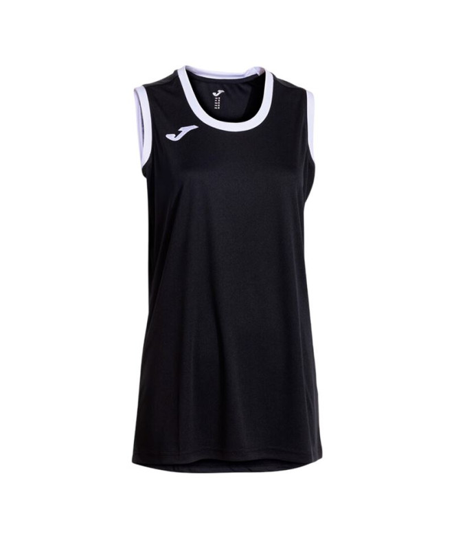 Camiseta Joma Cancha Negro Blanco Niña