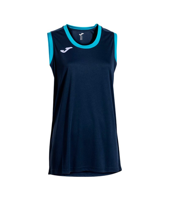 Camiseta Joma Cancha Dark Navy Turquesa Flúor...