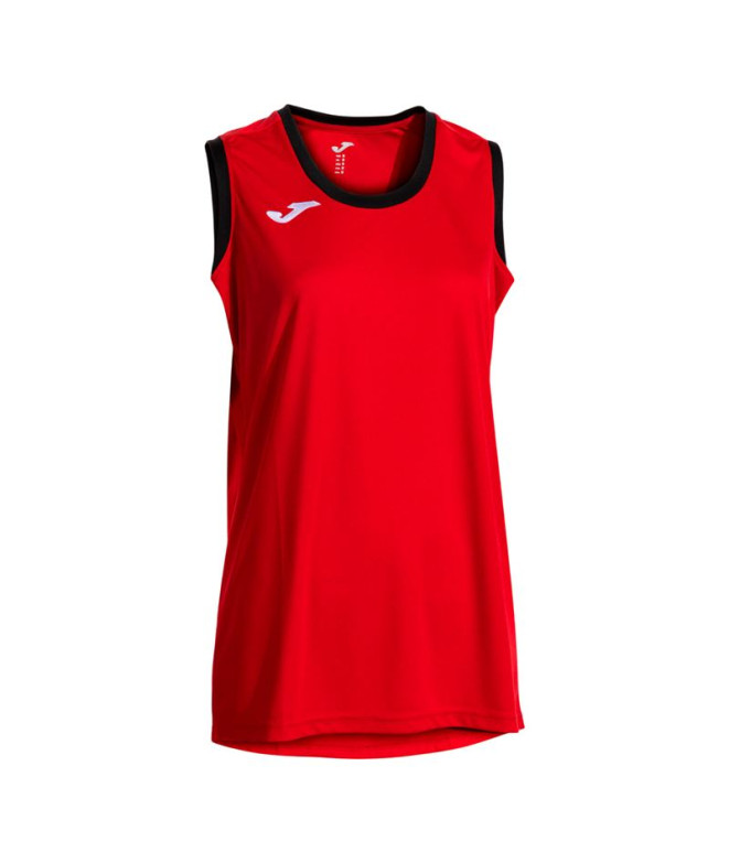Camiseta Joma Cancha Rojo Negro Niña