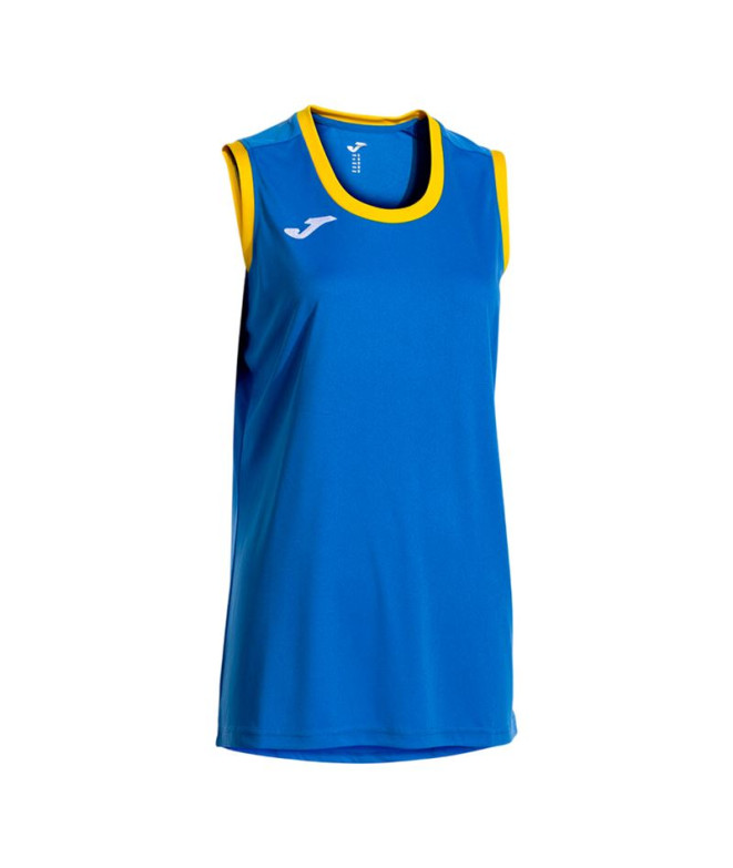 Camiseta Joma Cancha Royal Amarillo Mujer