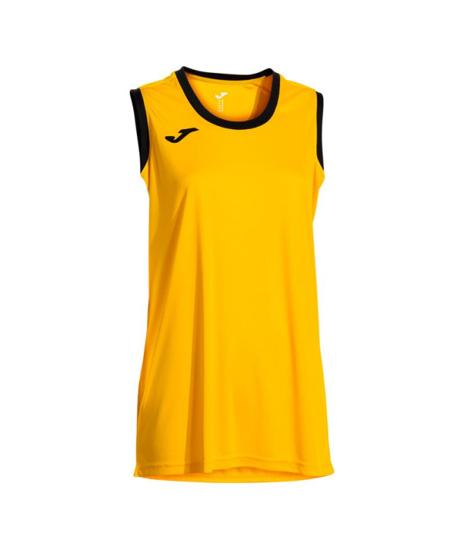 Camiseta Joma Cancha Amarillo Negro Niña