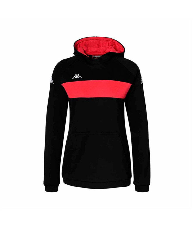 Sudadera Kappa Daccia Mujer Black/Fuchsia