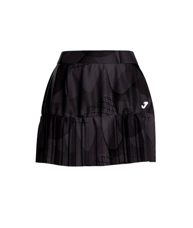 Falda de Tenis Joma Challenge Negro Niña
