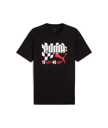 Camiseta Puma Graphics Moto Flag T Negro