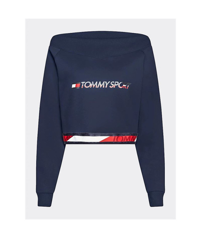 Sudadera de Sportswear Tommy Hilfiger Crop V Neck