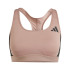 Sujetador Deportivo de Fitness adidas Pwrct Ms 3Bandas Bra Mujer Rosa/Negro