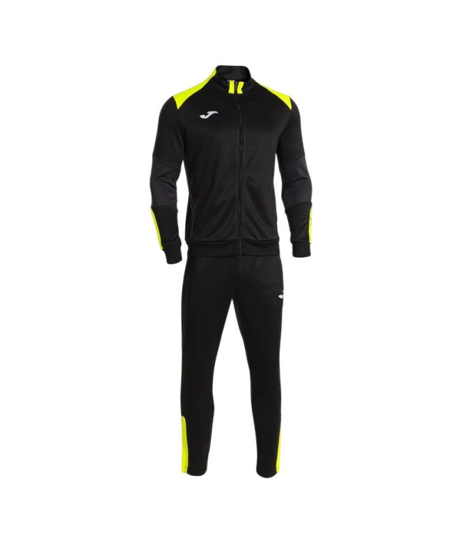 Chándal Joma Danubio Hombre Negro/Amarillo Fluor